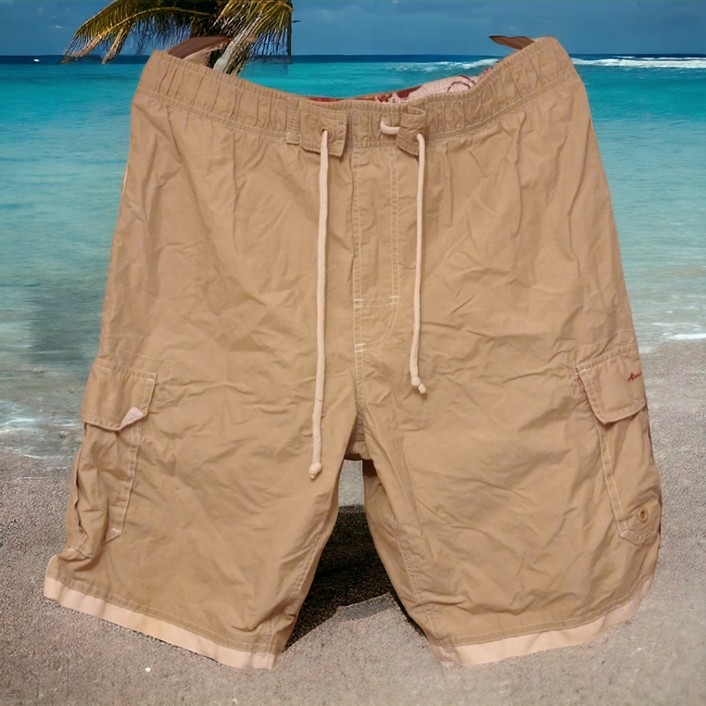 American Eagle Outfitters Large Beige Swim Trunks